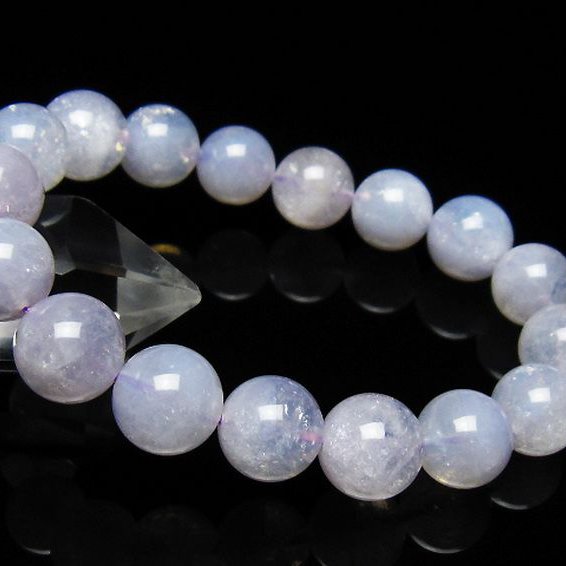 スコロライト（ラベンダークォーツ） ブレスレット 12mm [t352-1670]