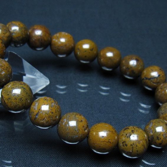 コンドライト「サハラNWA869隕石」 ブレスレット 11mm [t352-1750]