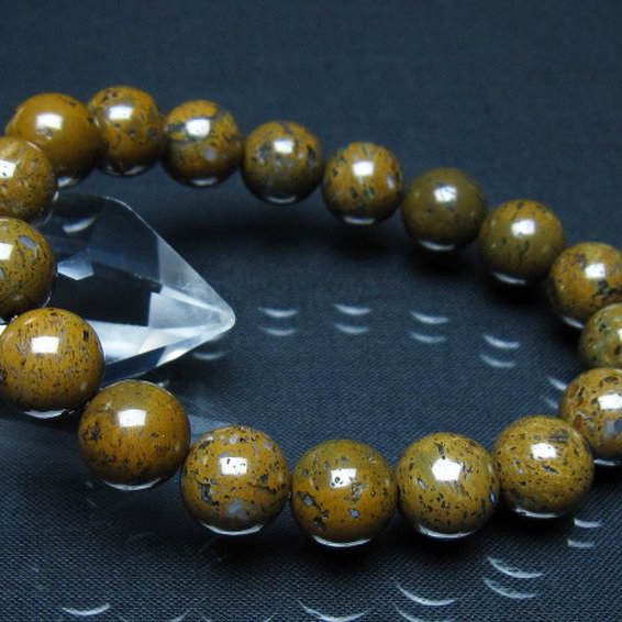 コンドライト「サハラNWA869隕石」 ブレスレット 12mm [t352-1752]