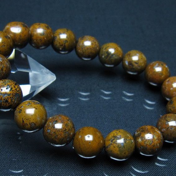 コンドライト「サハラNWA869隕石」 ブレスレット 11mm [t352-1757]