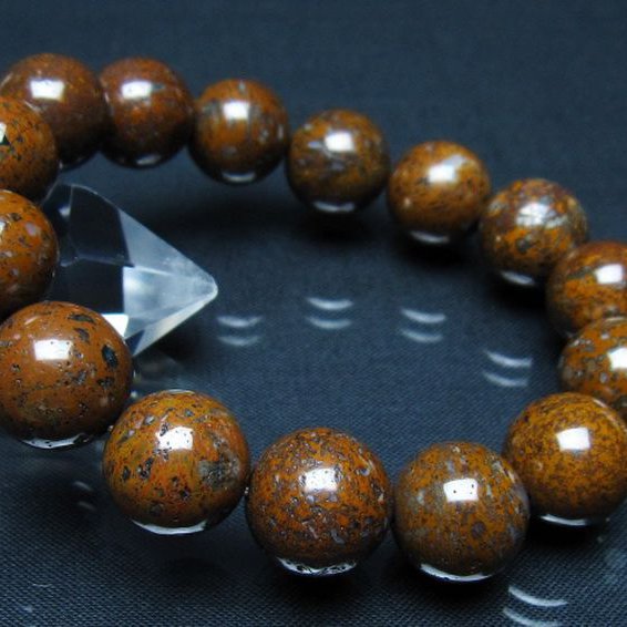 コンドライト「サハラNWA869隕石」 ブレスレット 14mm [t352-1760]