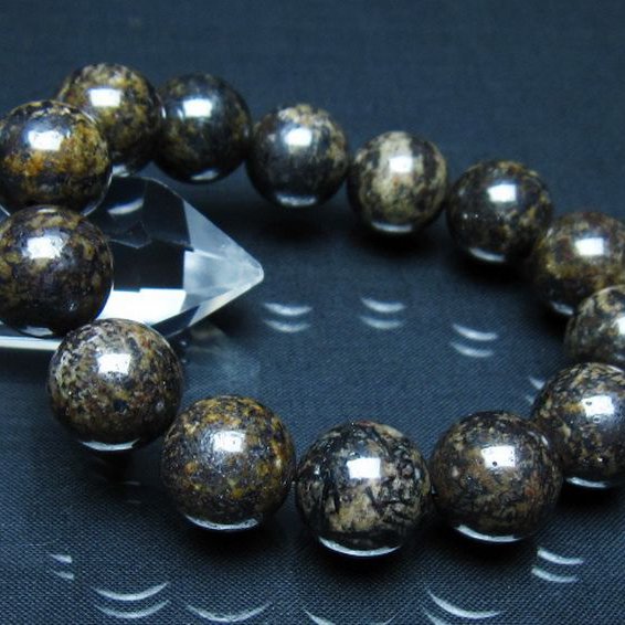 コンドライト「サハラNWA869隕石」 ブレスレット 16mm [t352-1772]