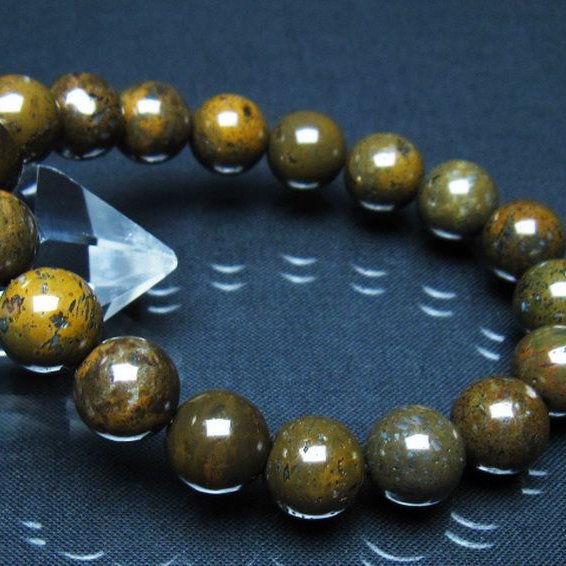 コンドライト「サハラNWA869隕石」 ブレスレット 11mm [t352-1787]