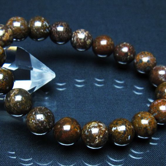 コンドライト「サハラNWA869隕石」 ブレスレット 11mm [t352-1842]