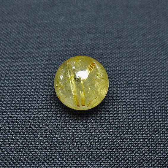 ゴールドタイチンルチル入り 水晶 丸玉 10mm [t355-1122]