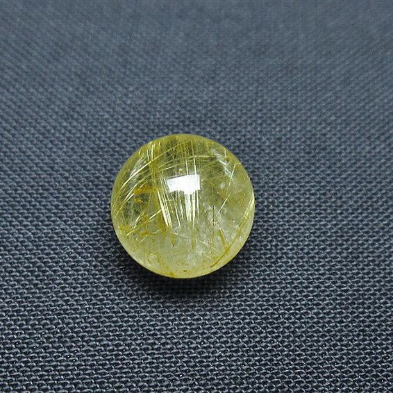 ゴールドタイチンルチル入り 水晶 丸玉 10mm [t355-1125]