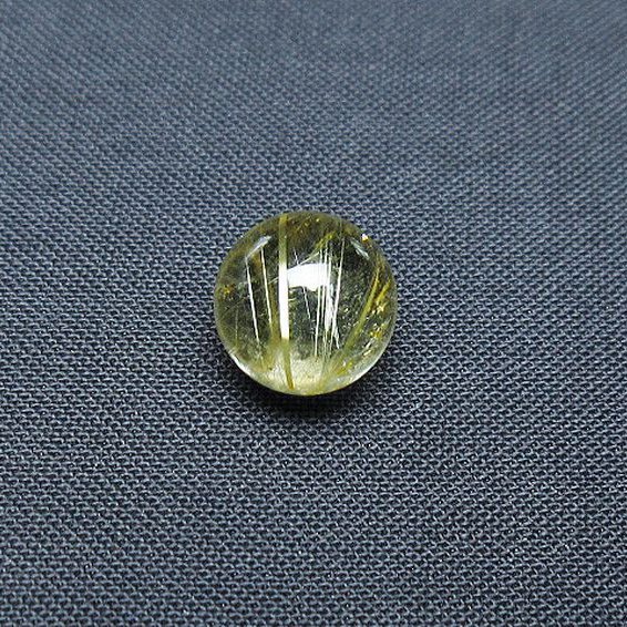 ゴールドタイチンルチル入り 水晶 丸玉 10mm [T355-1195]