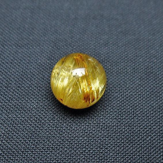 ゴールドタイチンルチル入り 水晶 丸玉 10mm [T355-1265]