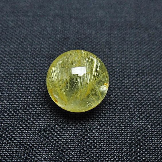 ゴールドタイチンルチル入り 水晶 丸玉 10mm [t355-1394]