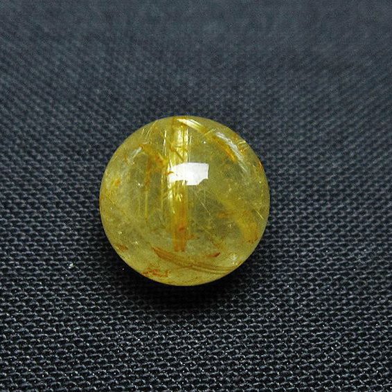 ゴールドタイチンルチル入り 水晶 丸玉 10mm [t355-1396]