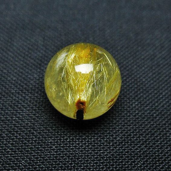 ゴールドタイチンルチル入り 水晶 丸玉 10mm [T355-1406]