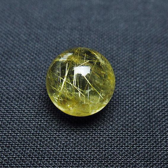 ゴールドタイチンルチル入り 水晶 丸玉 10mm [t355-1448]