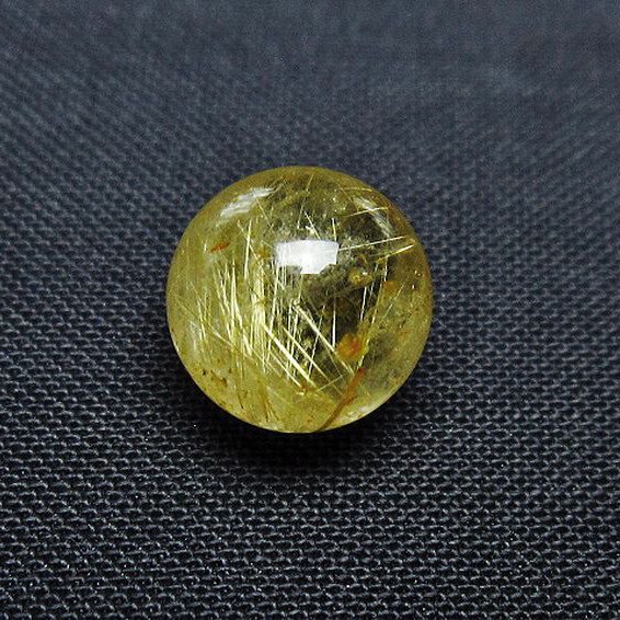 ゴールドタイチンルチル入り 水晶 丸玉 10mm [t355-1451]