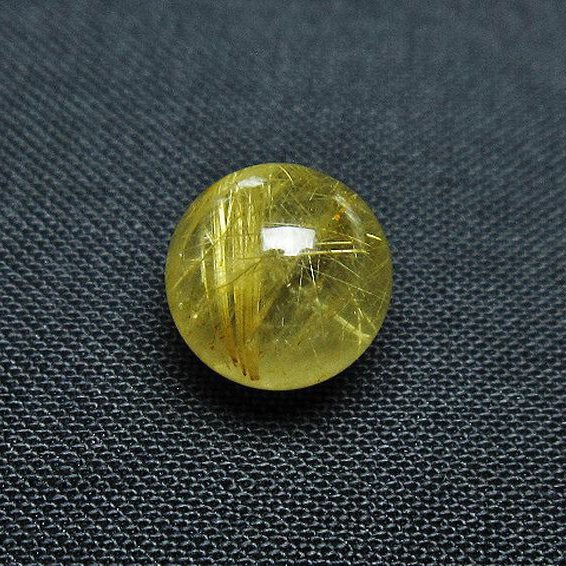 ゴールドタイチンルチル入り 水晶 丸玉 10mm [T355-1462]