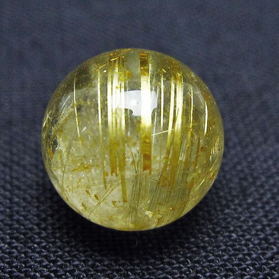 ゴールドタイチンルチル入り 水晶 丸玉 10mm [t355-1568]