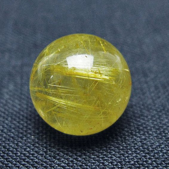 ゴールドタイチンルチル入り 水晶 丸玉 10mm [t355-1626]