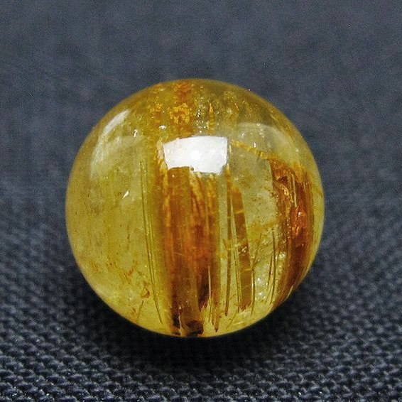 ゴールドタイチンルチル入り 水晶 丸玉 10mm [t355-1645]