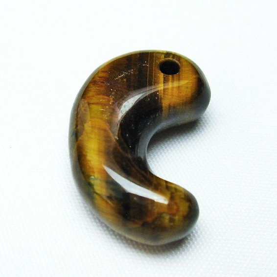 タイガーアイ※黄虎目石 勾玉[T356-1522]