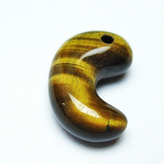 タイガーアイ※黄虎目石 勾玉[T356-1560]