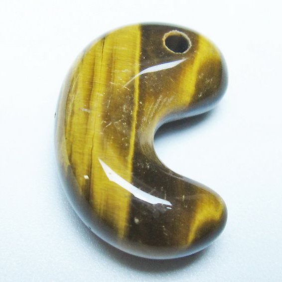 タイガーアイ※黄虎目石 勾玉[T356-1696]
