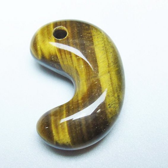 タイガーアイ※黄虎目石 勾玉[T356-1720]