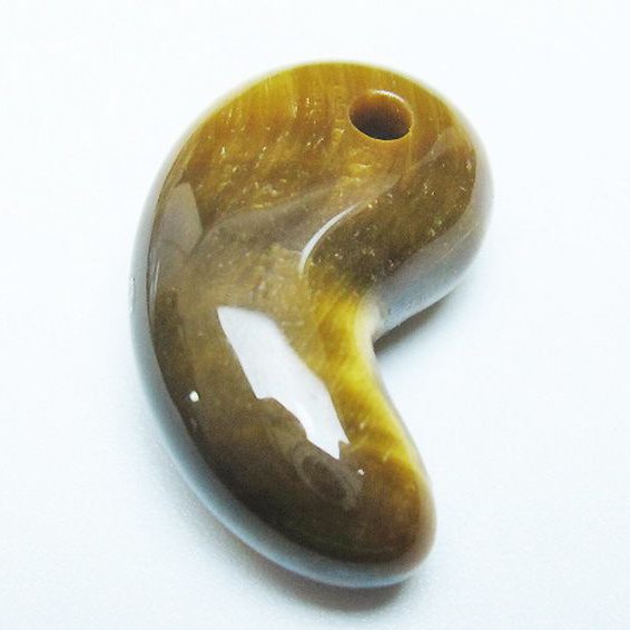 タイガーアイ※黄虎目石 勾玉[T356-1802]