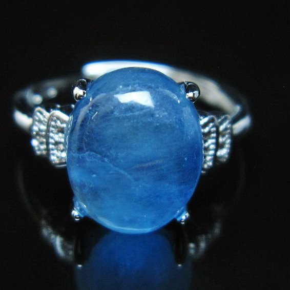 アクアマリン 指輪 (14号)[T367-6123]