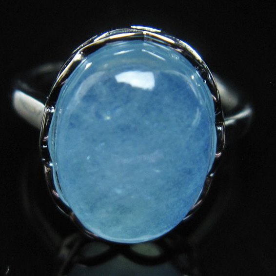 アクアマリン 指輪 (13号)[T367-6295]