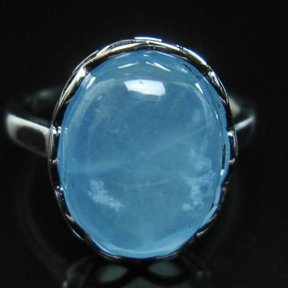 アクアマリン 指輪 (13号)[T367-6318]