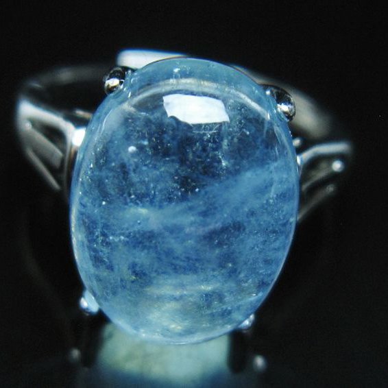 アクアマリン 指輪 (14号)[T367-6508]