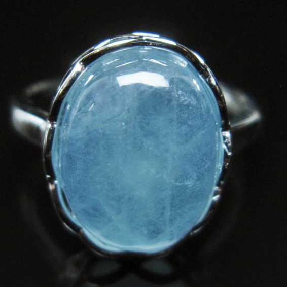 アクアマリン 指輪 (13号)[T367-6600]