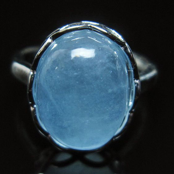 アクアマリン 指輪 (13号)[T367-6606]