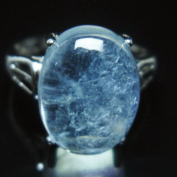 アクアマリン 指輪 (14号)[T367-6692]