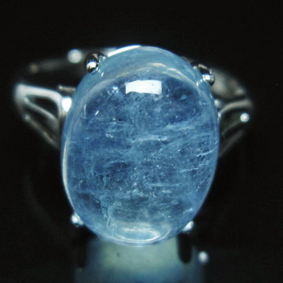 アクアマリン 指輪 (14号)[T367-6696]