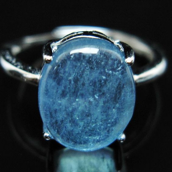 アクアマリン 指輪 (15号)[T367-6878]