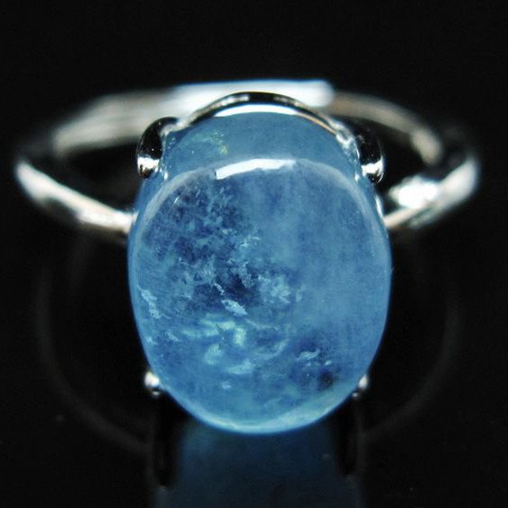 アクアマリン 指輪 (14号)[T367-6902]