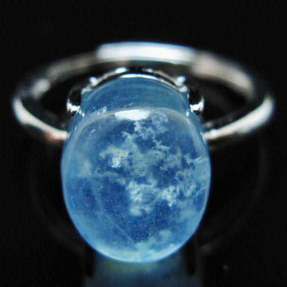 アクアマリン 指輪 (16号)[T367-6970]