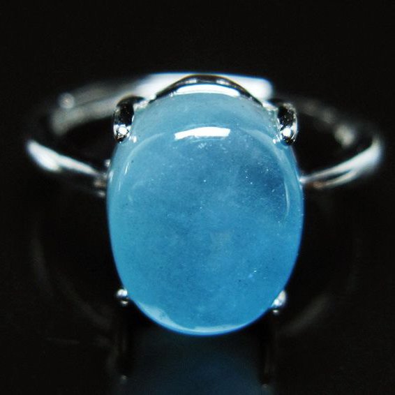 アクアマリン 指輪 (16号)[T367-7030]