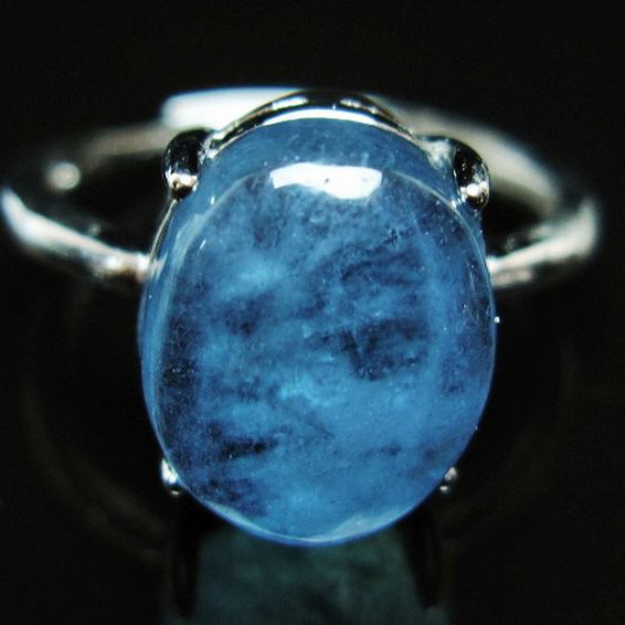 アクアマリン 指輪 (15号) [t367-7205]