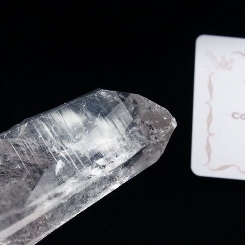 レムリアンシード水晶 原石 ミナスジェライス州コリント産 ※証明書付き[T370-4097]