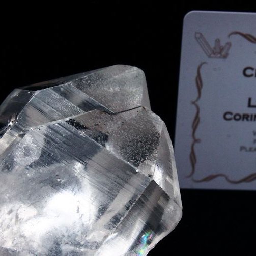 レムリアンシード水晶 原石 ミナスジェライス州コリント産 ※証明書付き[T370-4101]