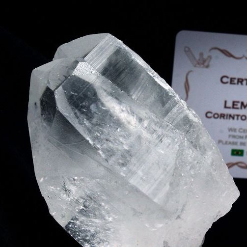 レムリアンシード水晶 原石 ミナスジェライス州コリント産 ※証明書付き[T370-4102]