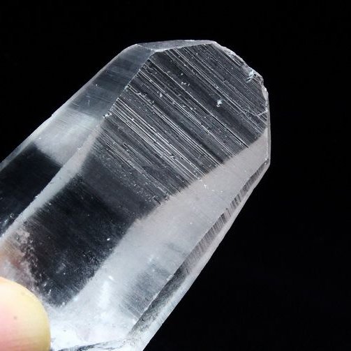 レムリアンシード水晶 ダブルポイント 原石 ミナスジェライス州コリント産 ※証明書付き[T370-4137]