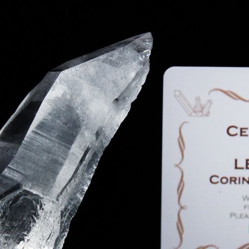 レムリアンシード水晶 原石 ミナスジェライス州コリント産 ※証明書付き[T370-4160]