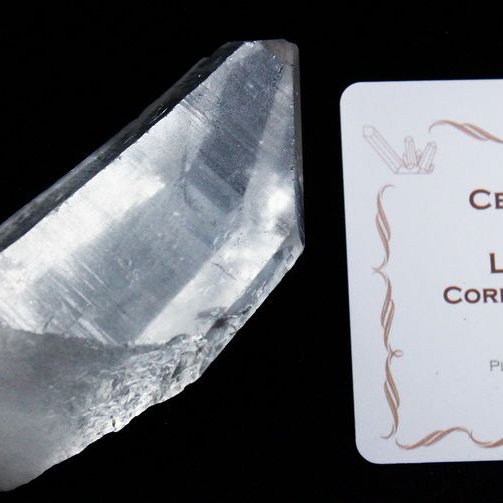 レムリアンシード水晶 原石 ミナスジェライス州コリント産 ※証明書付き[T370-4162]