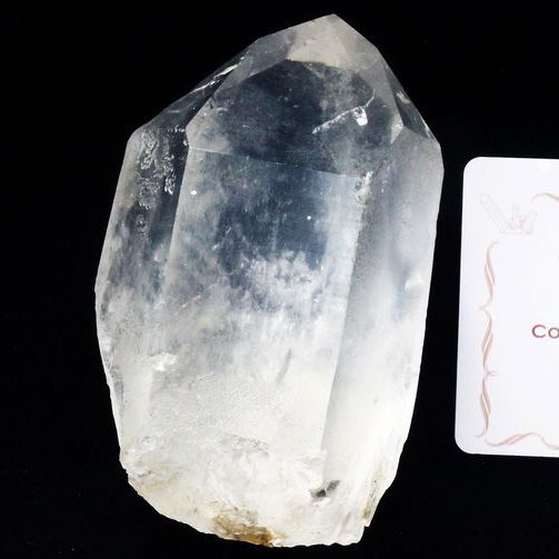 レムリアンシード水晶 原石 ミナスジェライス州コリント産 ※証明書付き[T370-4202]