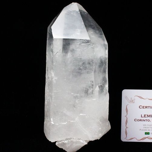 レムリアンシード水晶 原石 ミナスジェライス州コリント産 ※証明書付き[T370-4206]