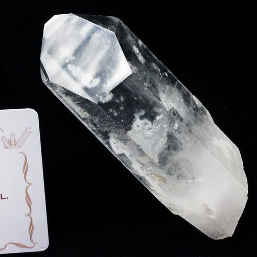 レムリアンシード水晶 原石 ミナスジェライス州コリント産 ※証明書付き[T370-4213]