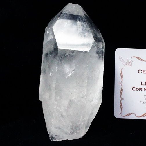 レムリアンシード水晶 原石 ミナスジェライス州コリント産 ※証明書付き[T370-4221]