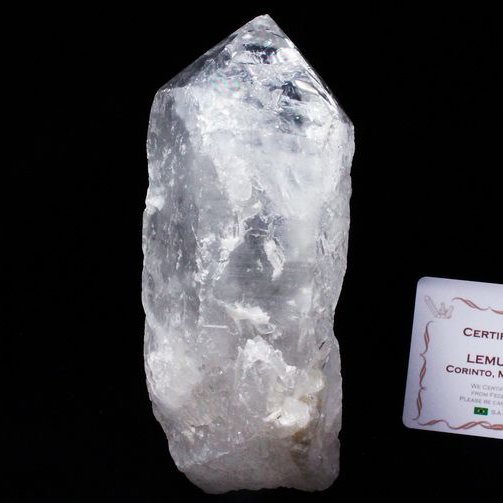 レムリアンシード水晶 原石 ミナスジェライス州コリント産 ※証明書付き[T370-4226]